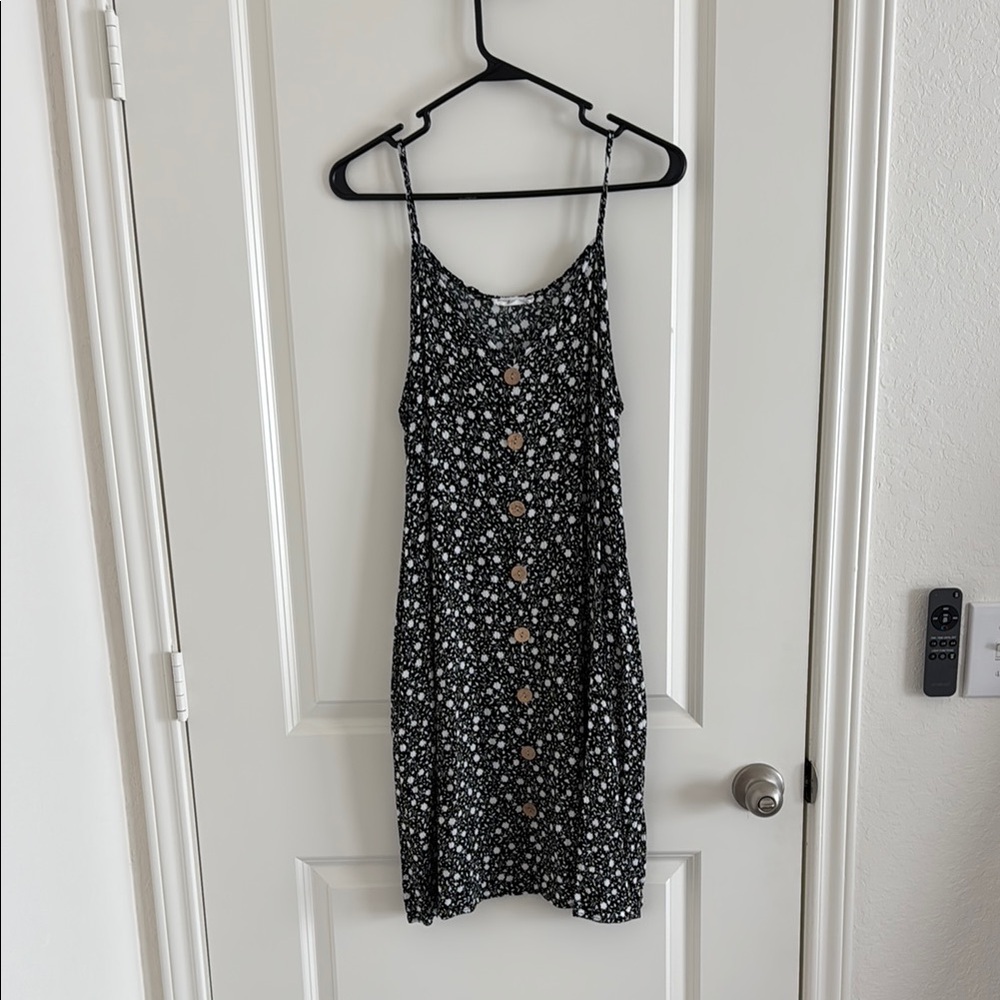 Floral Black Dress